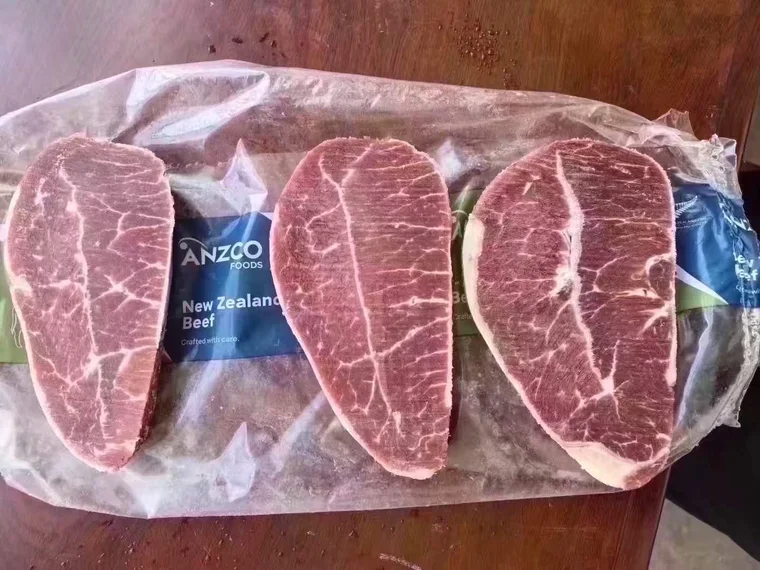 ANZCO FOODS · Oyster blade · Actual cut face