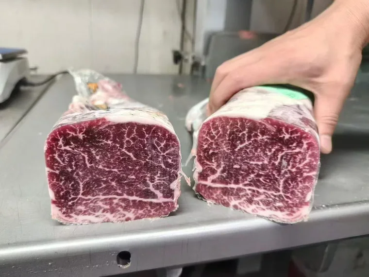 Archive photograph of the raw beef cut