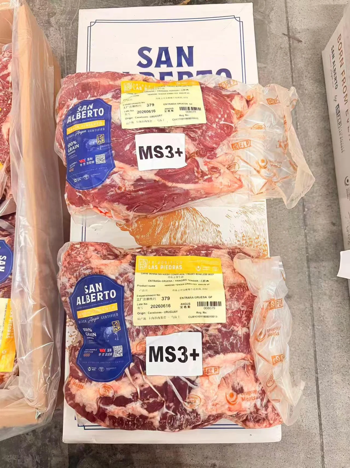 SAN ALBERTO · Angus Hanging Tender / Onglet · Label detail